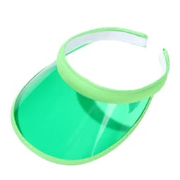 Fashion Summer Outdoor Sports Sun Protection Cap Unisex Clear Plastic Visor Hat Candy Color PVC Sunshade Hat UV Protection Hat