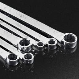 EZARC Extra Long Box End Wrench Metric Combination Durable Aviation Spanner CRV 8mm-19mm Chrome Vanadium Steel Repair Tool 1PC
