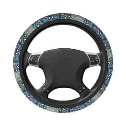 Mandala Hippie Bohemian Car Steering Wheel Cover 38cm Boho Steering Wheel Protective Cover Car-styling Interior Accessories