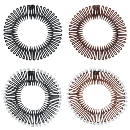 Fashion Women Plastic Stretch Diamond Hair Band Flexible Hair Comb Wavy Hair Hoop Face Washing Non-silp Spiral Band Headdress