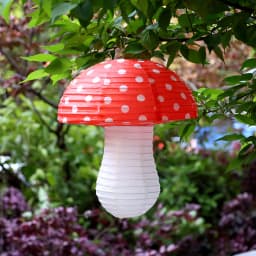 Hanging Lamp Large Mushroom Shaped Paper Lanterns for Baby Shower Wedding Birthday Party Decor Jungle Theme Gift