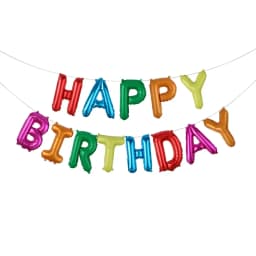 13pcs White Happy Birthday Balloon Foil Letter Ballons Baby Shower Kids Birthday Party Decoration Adult Balloon Banner Globos