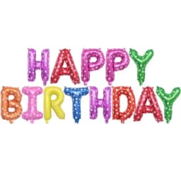 13pcs White Happy Birthday Balloon Foil Letter Ballons Baby Shower Kids Birthday Party Decoration Adult Balloon Banner Globos