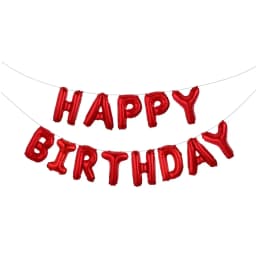 13pcs White Happy Birthday Balloon Foil Letter Ballons Baby Shower Kids Birthday Party Decoration Adult Balloon Banner Globos