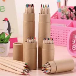 Professional New Set 12 Color Natural Wood Color Pencil Color High Quality Student Drawing Pencil School Office Supplies