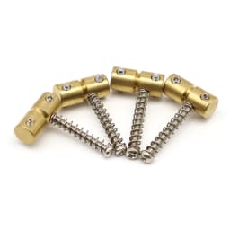 2 Long 2 Short Bass Bridge Saddles Brass Bridge Saddle for Electric Bass Guitar Replacement Parts
