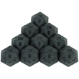 10pcs Black Matte Dice Set Multi Sides D4-D20 Polyhedron Games Dice for DND Board Game Digital Dice