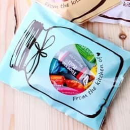 100 Pcs Candy Bag Baking Biscuit Packaging Self-adhesive Plastic Christmas Decoration