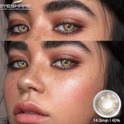 EYESHARE 1pair Color Contact Lenses New Color Contact Lenses For Eyes Brown Contacts Lense Eye Yearly Use Beauty Makeup for Eyes