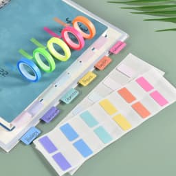 Transparent Sticky Index Tabs, Clear Sticky Notes Long Page Book Markers Tabs, Tape Flags for Books Annotation