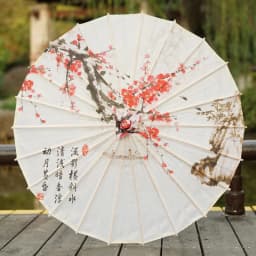 Antique Printed Oil Paper Umbrella Elegant Ink Park Kindergarten Ceiling Decor Performance Photography Handheld Craft Umbrella