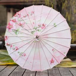 Antique Printed Oil Paper Umbrella Elegant Ink Park Kindergarten Ceiling Decor Performance Photography Handheld Craft Umbrella
