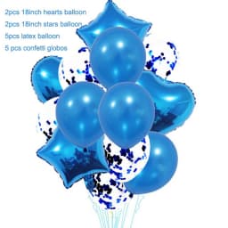 Hockey Themed Birthday Party Decorations Balloons Set Happy Birthday Banner Cake Topper Sports Theme Ice Hockey Party Supplies
