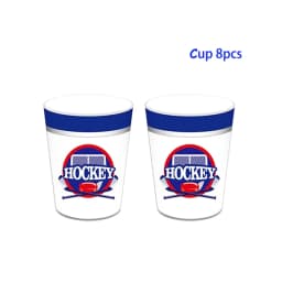 Hockey Themed Birthday Party Decorations Balloons Set Happy Birthday Banner Cake Topper Sports Theme Ice Hockey Party Supplies
