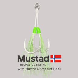 1-SJ Slow Jigging Twin Assist with Mustad Hooks Glow Jigging Hooks Sea-Bream Sea Fishing Hook