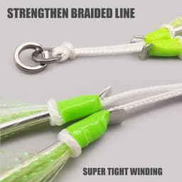 1-SJ Slow Jigging Twin Assist with Mustad Hooks Glow Jigging Hooks Sea-Bream Sea Fishing Hook