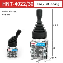 22mm 30mm Master Monolever Toggle Joystick Switches 2 4 Way Position Self Locking Latching Reset Momentary Cross Rocker Switches