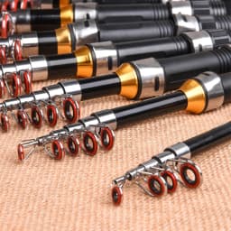 Quality 1.0m 1.2m 1.5m 1.7m 1.9m 2.1m 2.3m Spinning Sea Pole Carbon Fiber Retractable Telescopic fishing rod Pen Pole