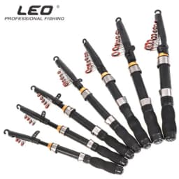 Quality 1.0m 1.2m 1.5m 1.7m 1.9m 2.1m 2.3m Spinning Sea Pole Carbon Fiber Retractable Telescopic fishing rod Pen Pole