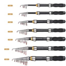 Quality 1.0m 1.2m 1.5m 1.7m 1.9m 2.1m 2.3m Spinning Sea Pole Carbon Fiber Retractable Telescopic fishing rod Pen Pole