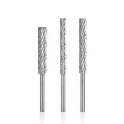 XCAN 3mm Shank Rotary Burr Drill Bit 3/4/5/6mm Double Cut HSS Rotary File For Engraving Cutter Grinding Tools Woodworking Tool
