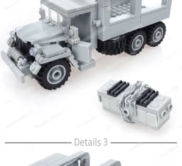 Military US Hummer Battlefield Car Building Block Assemble Figures WW2 Weapons Armed Vehicle Model Child Christmas Gift Boy Toys