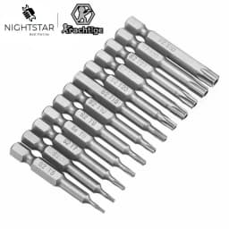 T5 T6 T7 T8 T9 T10 T15 T20 T25 T27 T30 T40 Torx Screwdriver Bit Set Hex Security Magnetic Head 1/4" Hex Shank Drill Bits