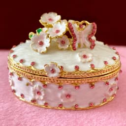 12 Styles Jewelry Trinket Box Hinged Metal Enameled Figurines Hand Painted Storage Case Wedding Ring Holder Home Dresser Decor