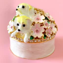 12 Styles Jewelry Trinket Box Hinged Metal Enameled Figurines Hand Painted Storage Case Wedding Ring Holder Home Dresser Decor