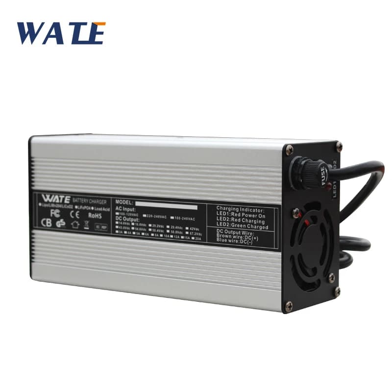 84V 5A Lithium Battery Charger For 72V 74V 20S Li-Ion Battery Pack Smart Charger Aluminium Alloy with Fan