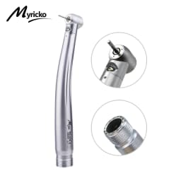 Myricko Dental High Speed LED Handpiece Air Turbine E-generator Dental Handpiece Torque Rotation 2/4Holes for NSK Self-powered