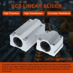 1pc SC8LUU SCS8LUU 8mm Long Type Linear Ball Bearing Block CNC Router With LM8LUU Bush Pillow Block Linear Shaft CNC 3D