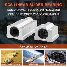 1pc SC8LUU SCS8LUU 8mm Long Type Linear Ball Bearing Block CNC Router With LM8LUU Bush Pillow Block Linear Shaft CNC 3D