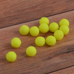 30Pcs Soft Rubber Fishing Beads Stopper Orange/Yellow Round Rig Beads Fishing Bait Eggs for Carp Fishing Accessories Tackle