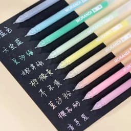 9 Pcs Colored Gel Pens Set Kawaii 9 Colors 0.5mm Ballpoint Pen for Journal Cute School Stationary Supplies