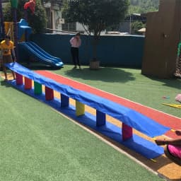 Kindergarten Cloth Magic Train Outdoor Children Crawling and Jumping Outdoor Game Props Sensor Integration Training Equipment