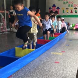 Kindergarten Cloth Magic Train Outdoor Children Crawling and Jumping Outdoor Game Props Sensor Integration Training Equipment