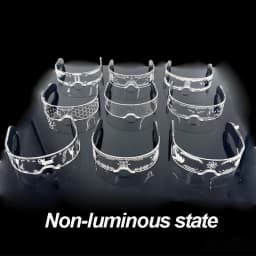 New Party Glasses Luminous Colorful LED Glasses Lighting Up Nightclub DJ Bar Music Dance Party Young Man Children Birthday Gift