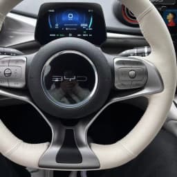 Custom DIY White Car Steering Wheel Braid Cover 100% Fit For BYD Atto 3 EV 2022 2023 Steering Wrap Auto Interior Accessories