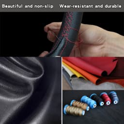 Custom DIY White Car Steering Wheel Braid Cover 100% Fit For BYD Atto 3 EV 2022 2023 Steering Wrap Auto Interior Accessories