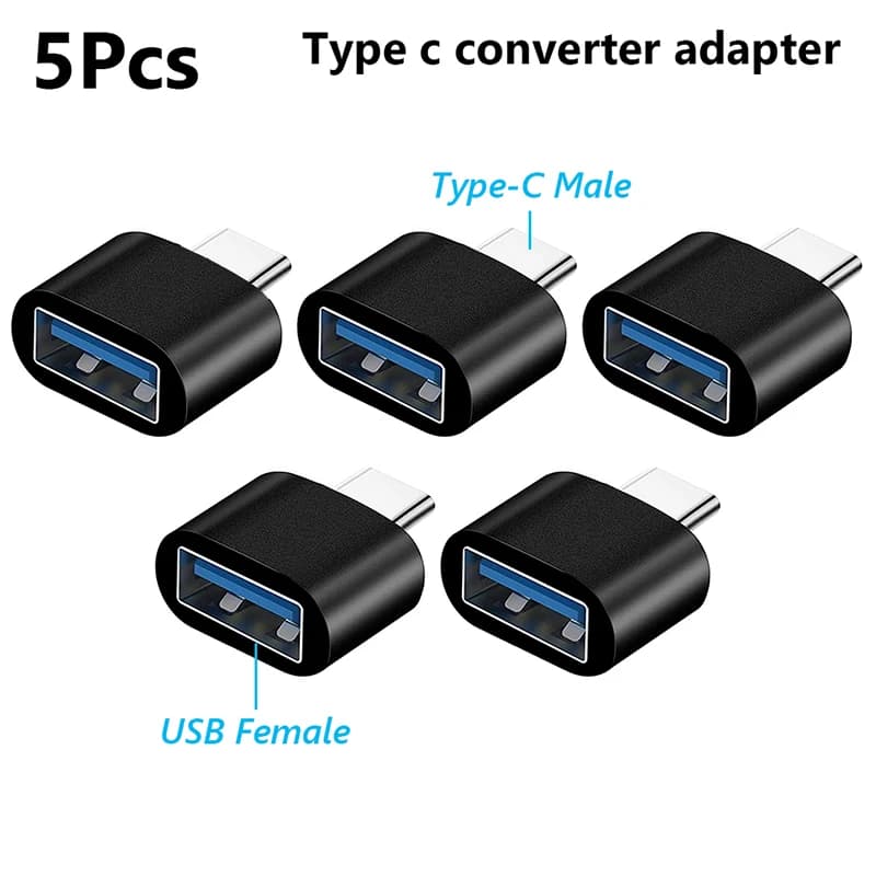 5/10pcs OTG Android Type-c To Micro USB Type C To Usb 3.0 Female Adapter Universal Mobile Phone Data Line Charging Converter