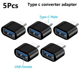 5/10pcs OTG Android Type-c To Micro USB Type C To Usb 3.0 Female Adapter Universal Mobile Phone Data Line Charging Converter