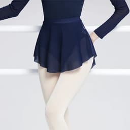 Women Ballet Skirts Dance Short Skirts High Slit skirt Ballerina Adult Teen Ballet Dancing Dress Soft Mesh Elastic Skirt