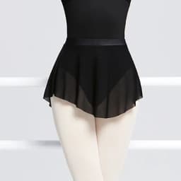 Women Ballet Skirts Dance Short Skirts High Slit skirt Ballerina Adult Teen Ballet Dancing Dress Soft Mesh Elastic Skirt
