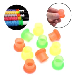 10Pcs High Elasticity Silicone Fishing Rods Stop Universal Size Multi-color Rod Clip Rubber Anti-skid Pole Sleeve O Shaped Ring