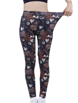 CUHAKCI Fashion Women Leggings Beautiful Leaf Floral Printing High Waist Jeggings Stretch Pant Sexy Hot Sale Clothing Mujer