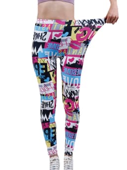 CUHAKCI Fashion Women Leggings Beautiful Leaf Floral Printing High Waist Jeggings Stretch Pant Sexy Hot Sale Clothing Mujer