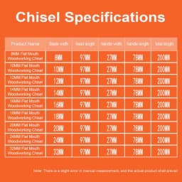 1pc Professional Wood Chisel Steel Woodworking Cutter Carving Chisel DIY Carpenter Tools Carving Flat Shovel Hand Tool