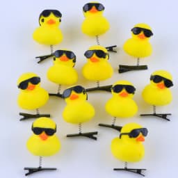 50Pcs/Lot Cartoon Funny Children 3D Little Yellow Duck Plush Hairpin Fashion Animal Duckbill Clip Accessories Headwear Wholesale