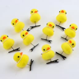 50Pcs/Lot Cartoon Funny Children 3D Little Yellow Duck Plush Hairpin Fashion Animal Duckbill Clip Accessories Headwear Wholesale